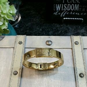 Gold MICHAEL KORS Metallic Logo Plaque Bracelet